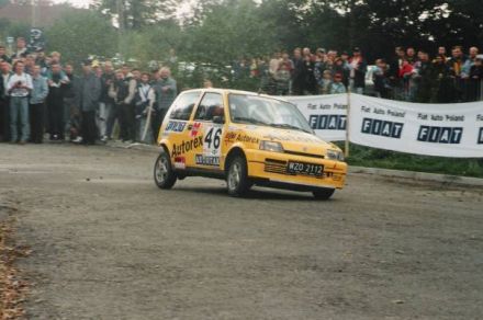 Jacek Sikora i Marek Kaczmarek - Fiat Cinquecento Sporting.